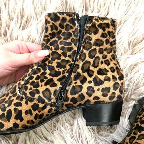 MarchNYC Leopard Booties Sz 11 - Picture 4 of 6